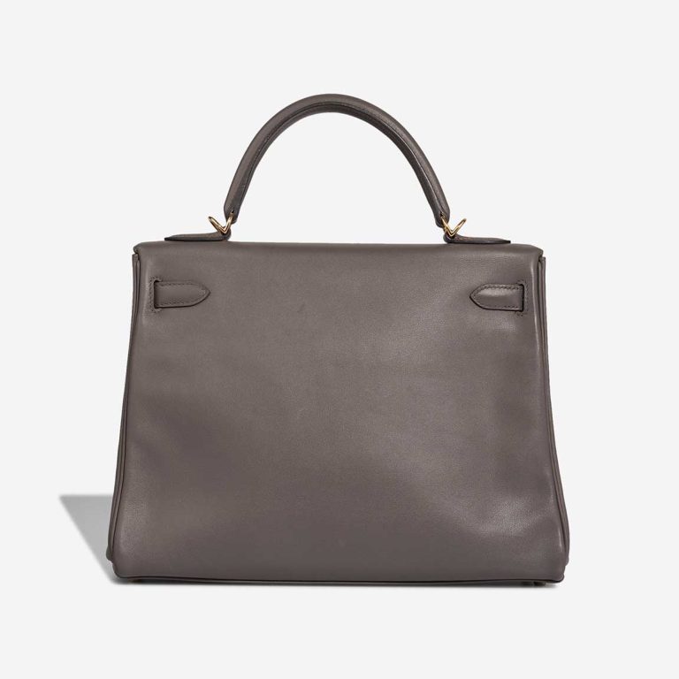 Hermès Kelly HSS 32 Swift Gris Meyer / Rouge Grenat | Vendre votre sac de créateur