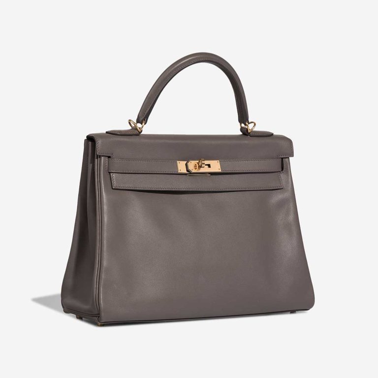 Hermès Kelly HSS 32 Swift Gris Meyer / Rouge Grenat | Vendre votre sac de créateur