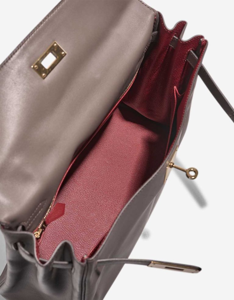 Hermès Kelly HSS 32 Swift Gris Meyer / Rouge Grenat Inside | Sell your designer bag