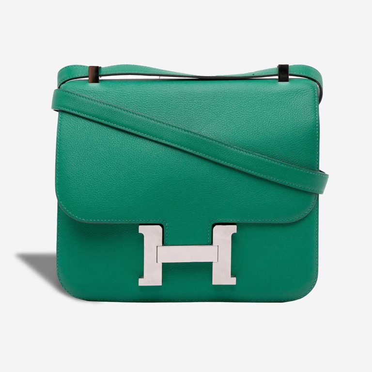 Hermès Constance 24 Evercolor Vert Jade Front | Verkaufen Sie Ihre Designer-Tasche