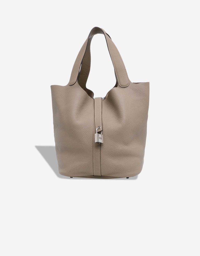 Hermès Picotin 26 Clémence Gris Tourterelle Front | Sell your designer bag