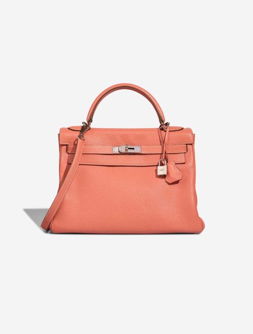 Hermès Kelly 32 Taurillon Clémence Rose Tea Front | Sell your designer bag