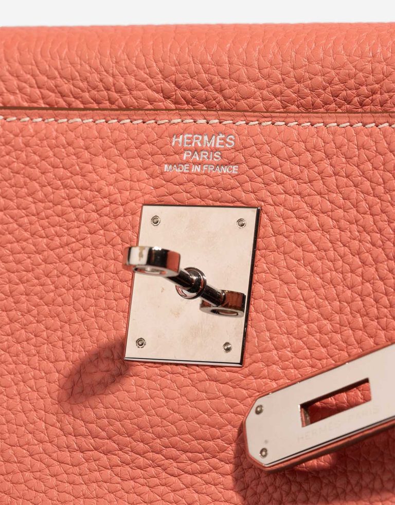 Hermès Kelly 32 Taurillon Clémence Rose Tea Logo | Sell your designer bag