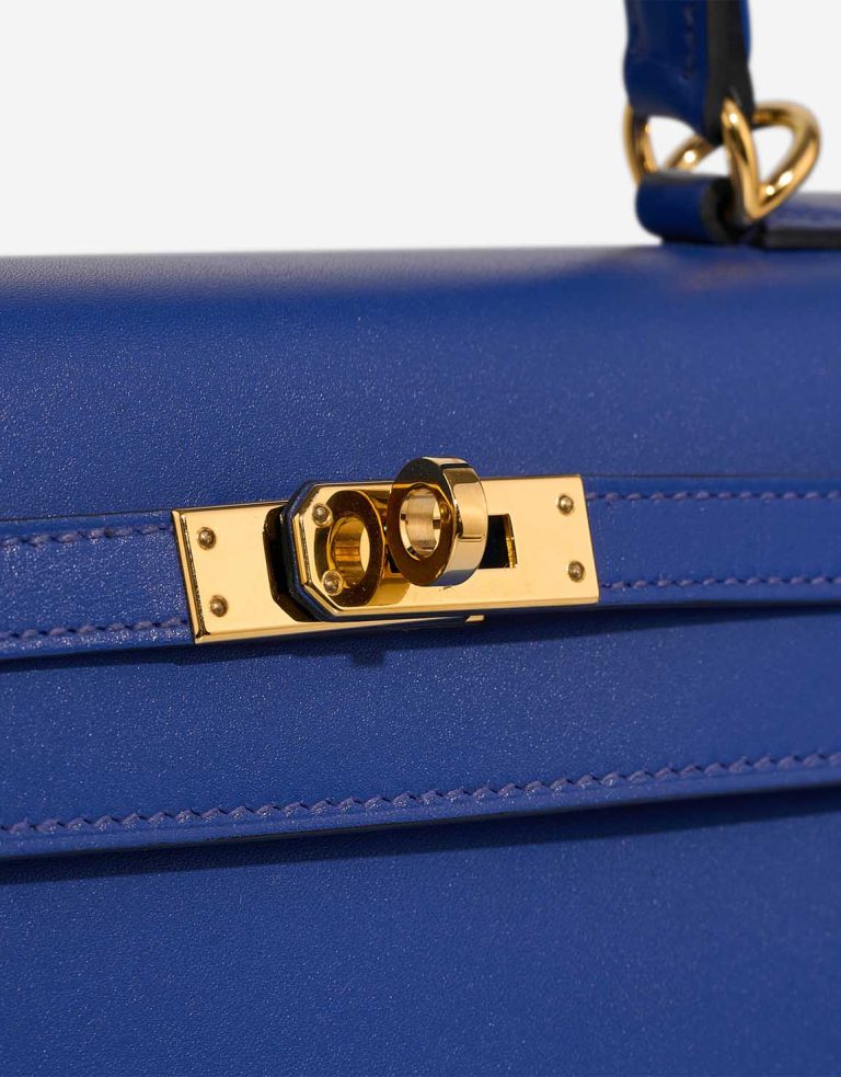 Hermès Kelly 25 Tadelakt Bleu Électrique Closing System | Sell your designer bag