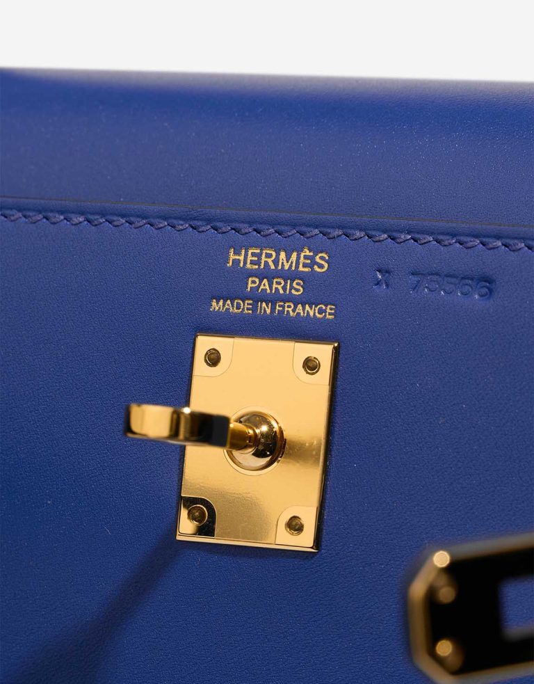 Hermès Kelly 25 Tadelakt Bleu Électrique Logo | Sell your designer bag