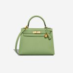 Hermès Kelly 28 Epsom Vert Criquet Front | Sell your designer bag