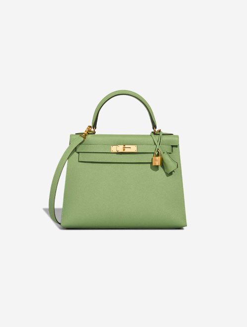 Hermès Kelly 28 Epsom Vert Criquet Front | Sell your designer bag