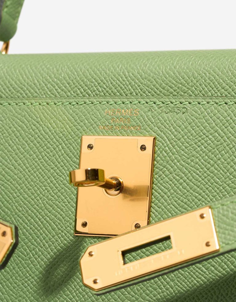 Hermès Kelly 28 Epsom Vert Criquet Logo | Sell your designer bag