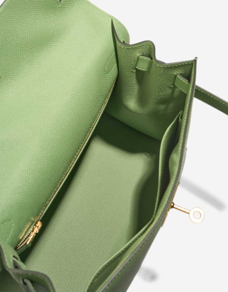 Hermès Kelly 28 Epsom Vert Criquet Inside | Sell your designer bag