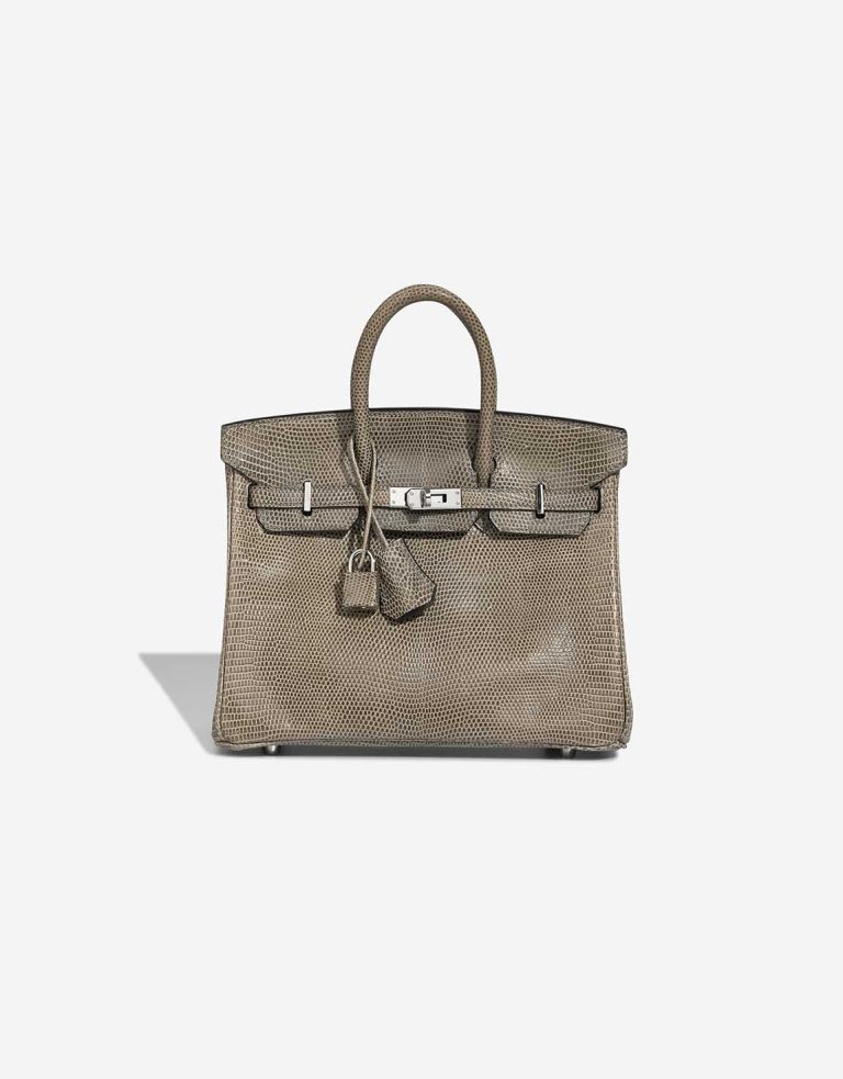 Hermès Birkin 25 Niloticus Lizard Vert de Gris Front | Sell your designer bag