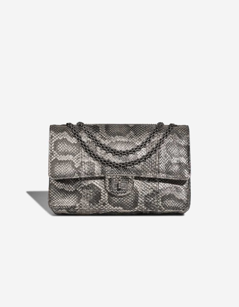 Chanel 2.55 Reissue 227 Python Grey Front | Sell your designer bag