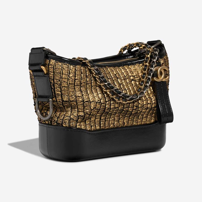 Chanel Gabrielle Small Tweed / Lamb Black / Gold | Sell your designer bag