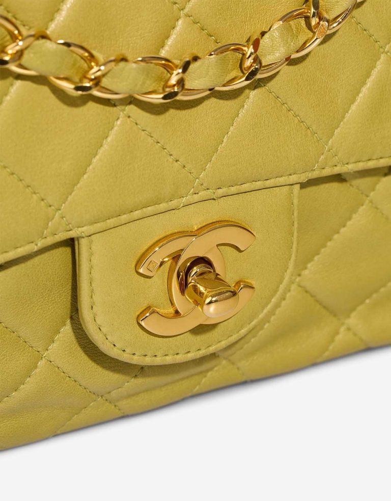 Chanel Timeless Medium Lamb Yellow Closing System | Sell your designer bag