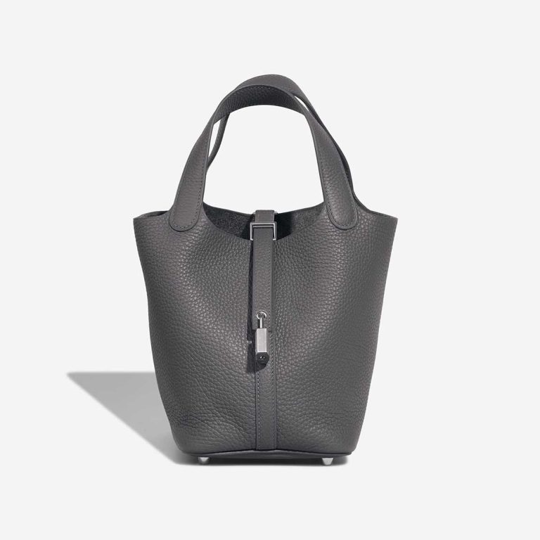 Hermès Picotin 18 Taurillon Clémence Ardoise Front | Vendre votre sac de créateur