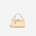 Hermès Kelly Mini Ostrich Vanille / Nata Front | Sell your designer bag