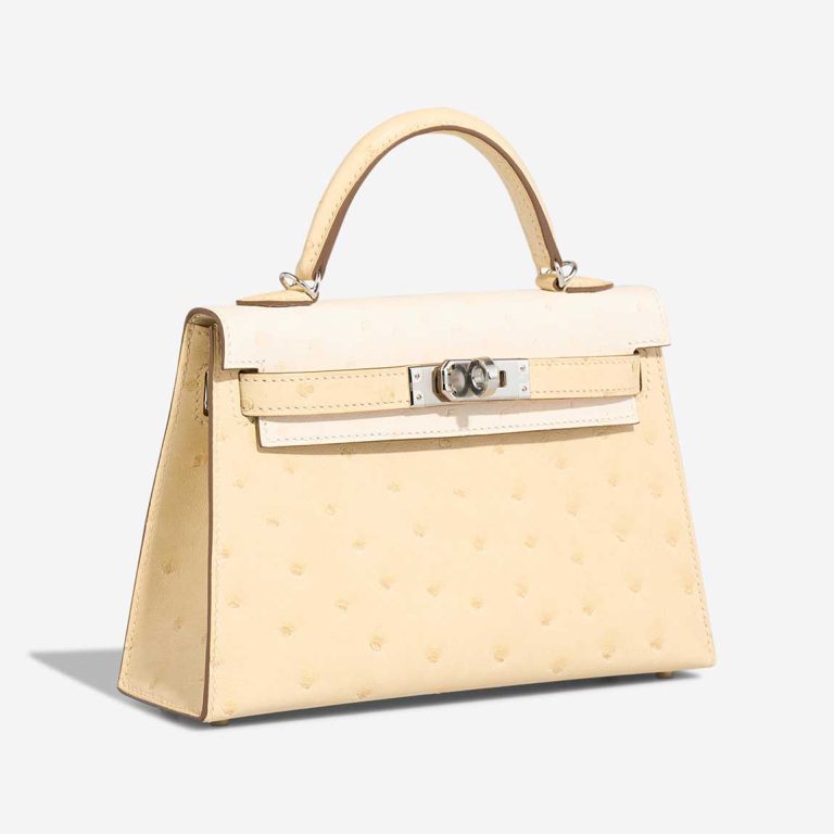 Hermès Kelly Mini Strauß Vanille / Nata | Verkaufen Sie Ihre Designer-Tasche