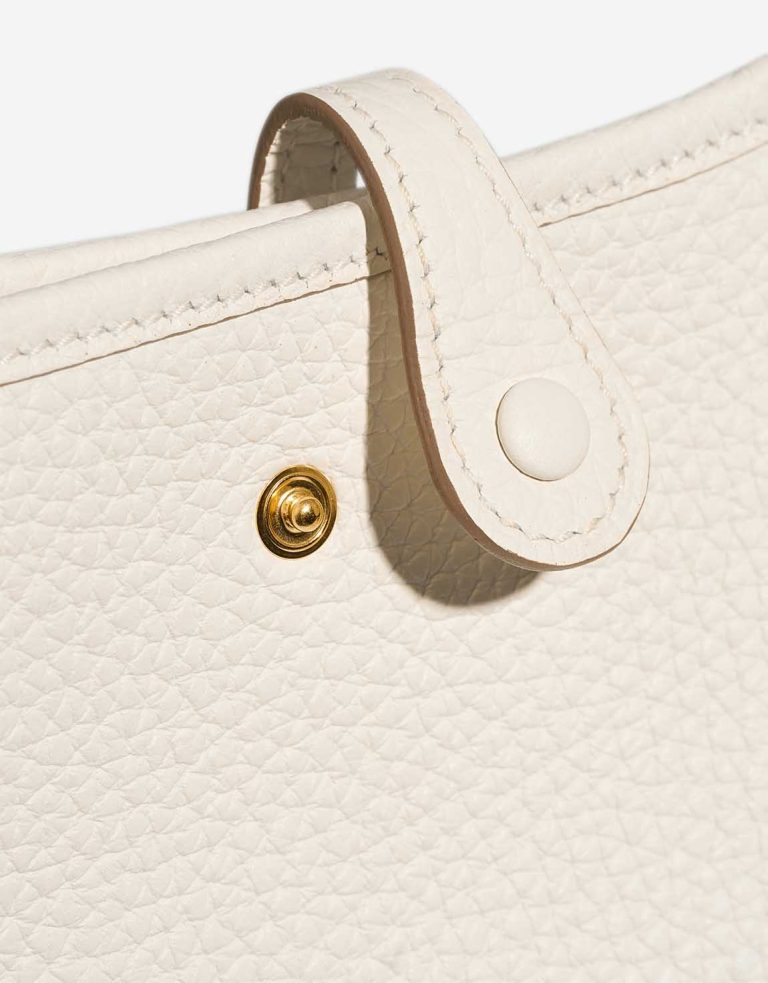 Hermès Evelyne 16 Taurillon Clémence White Front | Sell your designer bag