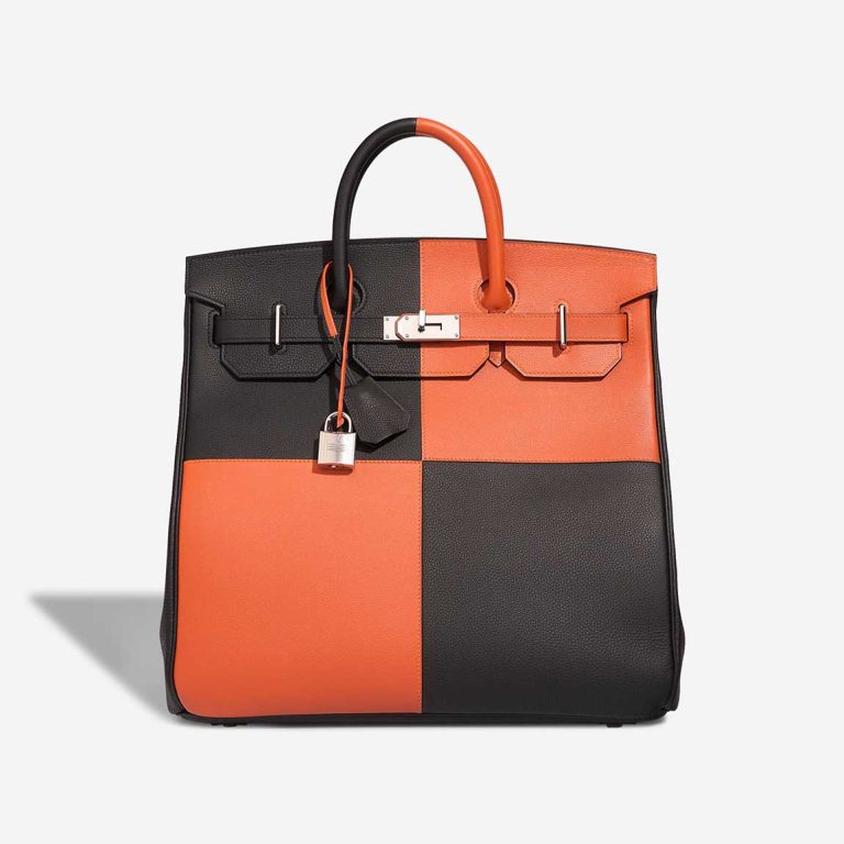 Hermès Haut à Courroies 40 Togo / Evercolor Black / Feu Front | Sell your designer bag