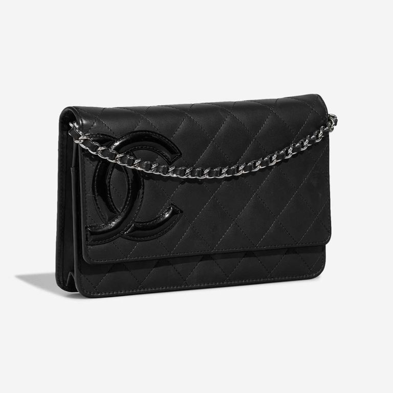 Chanel Wallet On Chain Lamb / Patent Black / Neon Pink | Sell your designer bag