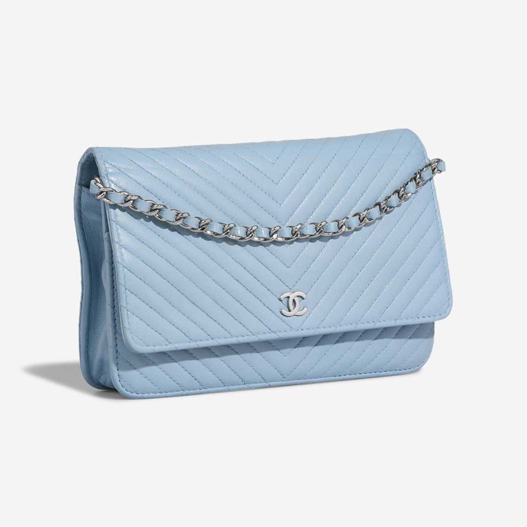 Chanel Timeless Wallet On Chain Lamb Blue | Sell your designer bag