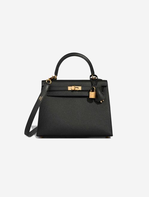 Hermès Kelly 25 Epsom Black Front | Sell your designer bag