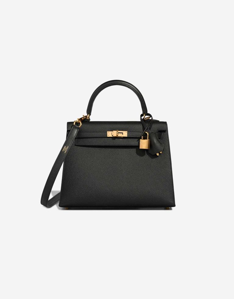 Hermès Kelly 25 Epsom Black Front | Sell your designer bag