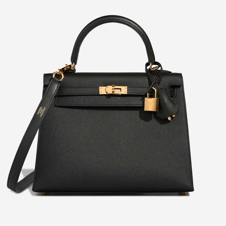 Hermès Kelly 25 Epsom Black Front | Sell your designer bag