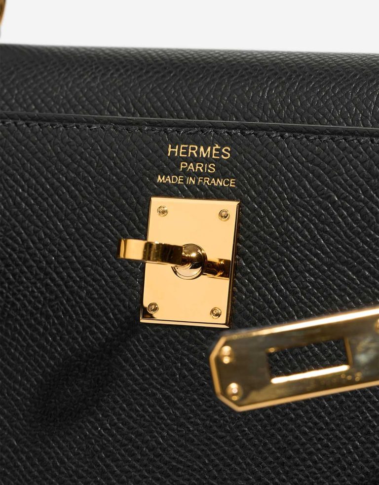 Hermès Kelly 25 Epsom Black Logo | Sell your designer bag