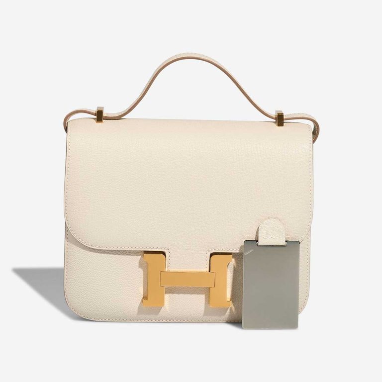 Hermès Constance 18 Chèvre Mysore Mushroom / Biscuit Front | Sell your designer bag