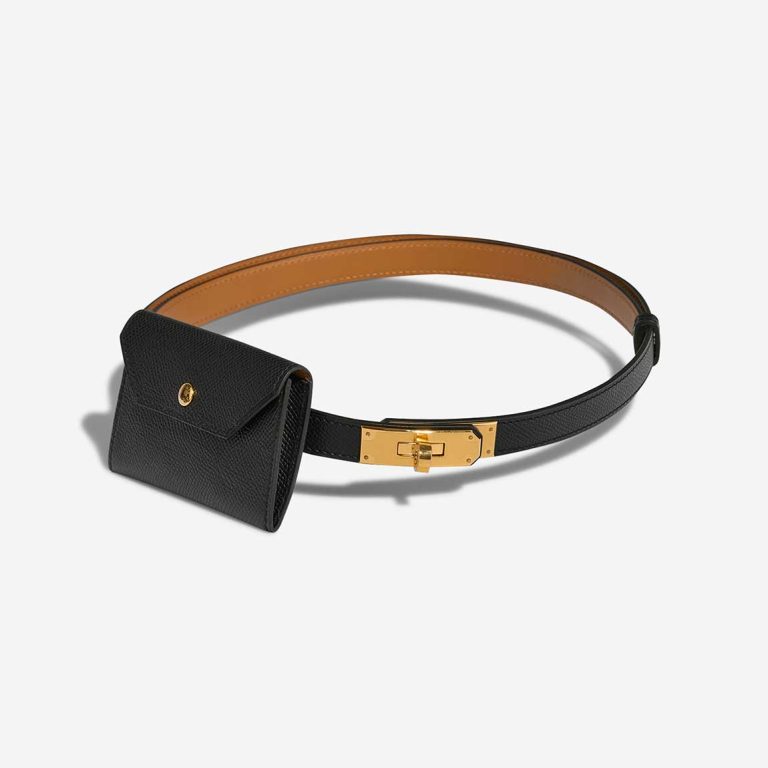 Hermès Kelly Belt Bag Epsom Black Front | Sell your designer bag