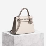 Hermès Kelly 25 Epsom Craie / Gris Asphalte Front | Sell your designer bag