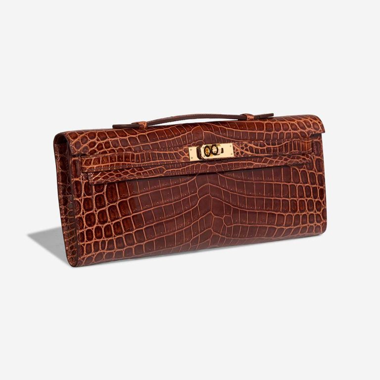 Hermès Kelly Cut Clutch Alligator Mississippi Miel | Sell your designer bag