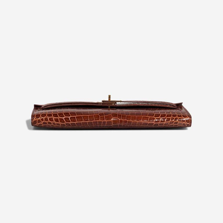 Hermès Kelly Cut Clutch Alligator Mississippi Miel | Sell your designer bag