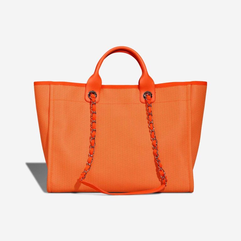 Chanel Deauville Large Canvas Neon Orange / Neon Yellow | Sell your designer bag