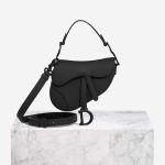 Dior Saddle Mini Calf Black Matte Front | Sell your designer bag