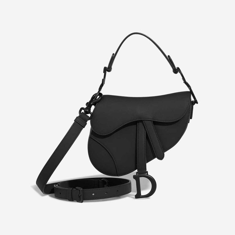 Dior Saddle Mini Calf Black Matte Front | Vendre votre sac de créateur