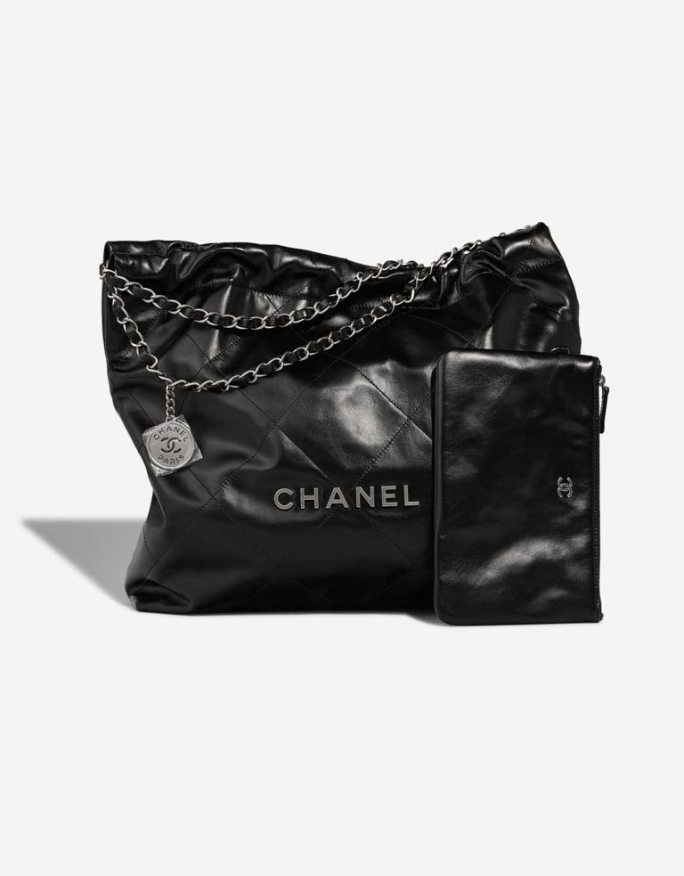 Chanel 22 Large Calf Black Front | Sell your designer bag