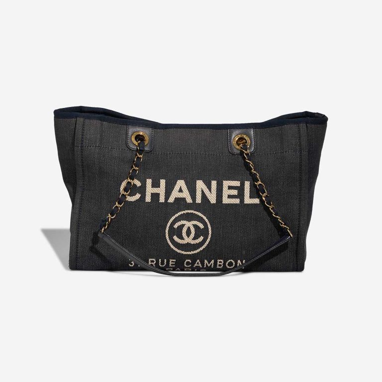 Chanel Deauville Small Denim Dark Blue Front | Verkaufen Sie Ihre Designer-Tasche