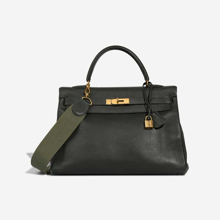 Hermès Kelly 35 Togo Vert Foncé / Vert Anglais Front | Sell your designer bag