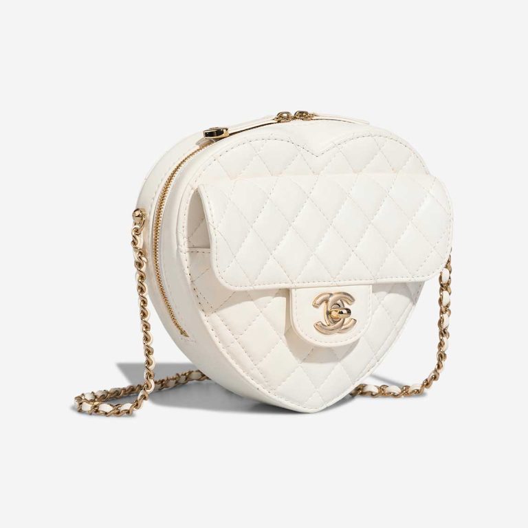 Chanel Timeless Heart Large Lamb White | Sell your designer bag