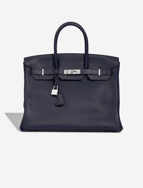 Hermès Birkin HSS 35 Taurillon Clémence Bleu Navy / Anemone Front | Sell your designer bag