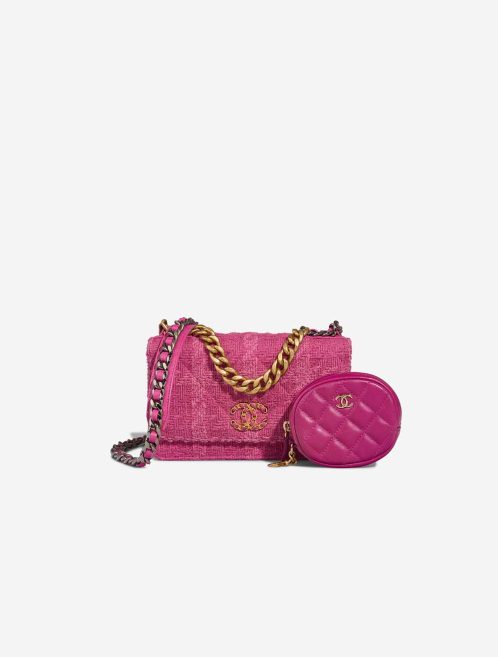 Chanel 19 Wallet On Chain Tweed / Lamb Pink Front | Sell your designer bag