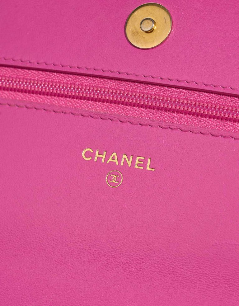 Chanel 19 Wallet On Chain Tweed / Lamb Pink Logo | Sell your designer bag