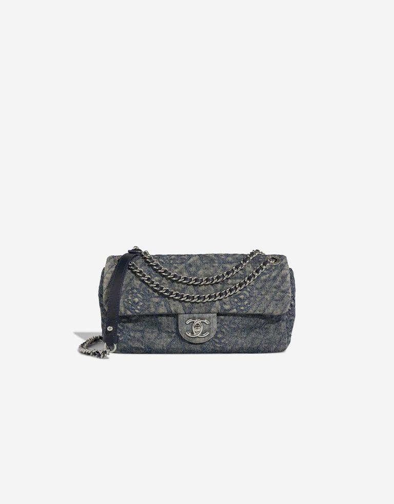 Chanel Timeless Medium Denim Blue Front | Sell your designer bag