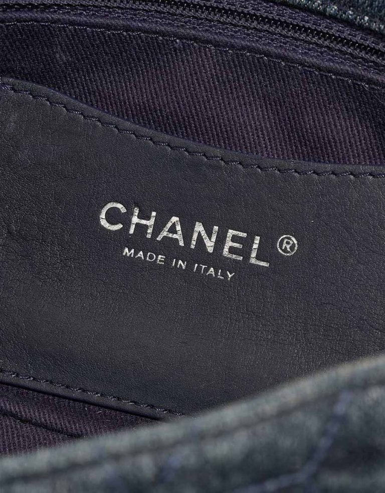 Chanel Timeless Medium Denim Blue Logo | Sell your designer bag