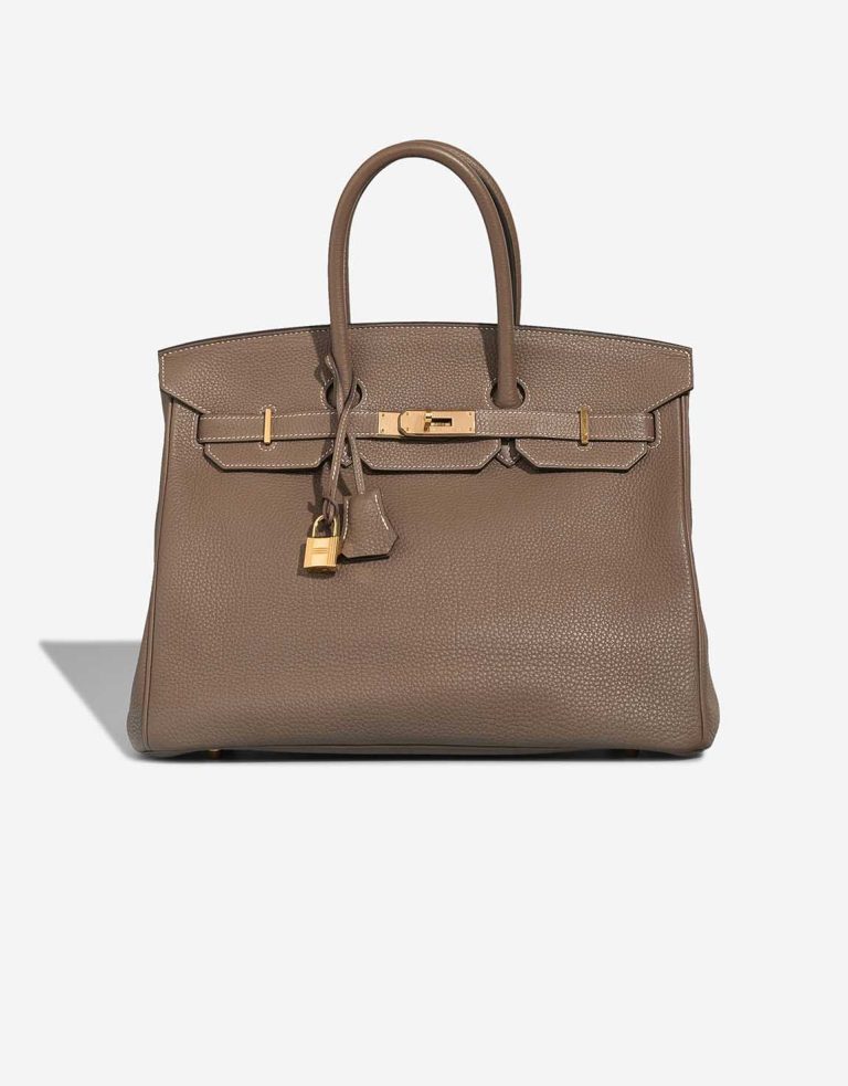 Hermès Birkin 35 Clémence Étoupe Front | Sell your designer bag