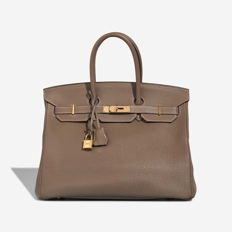 Hermès Birkin 35 Clémence Étoupe Front | Sell your designer bag