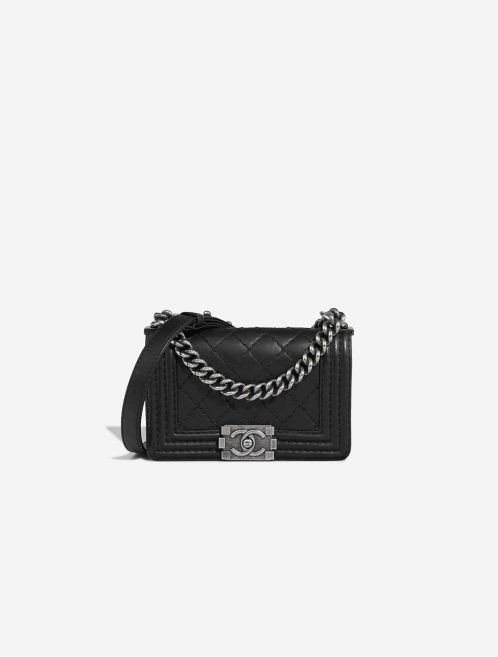 Chanel Boy Small Lamb Black Front | Sell your designer bag