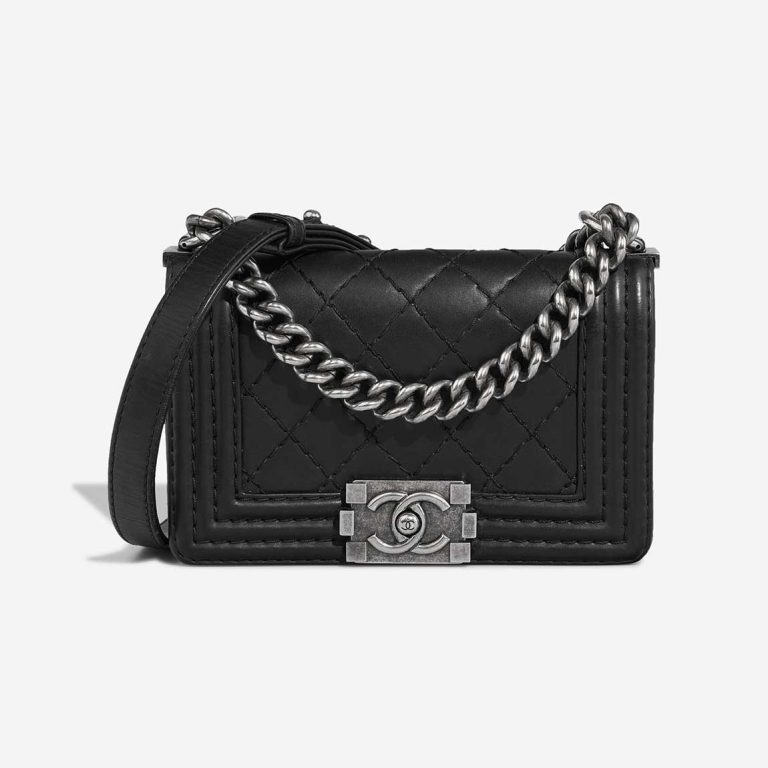 Chanel Boy Small Lamb Black Front | Sell your designer bag