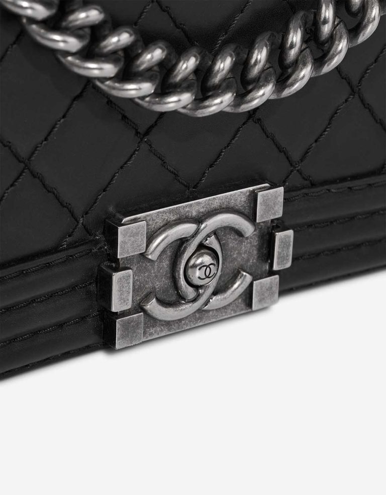 Chanel Boy Small Lamb Black Closing System | Sell your designer bag